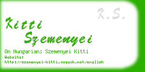 kitti szemenyei business card